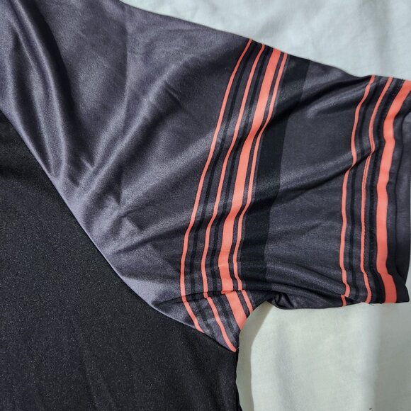 Head Golf Polo Shirt Men's Size XL Black with Striped Sleeves 3 Button Collared - Picture 5 of 12